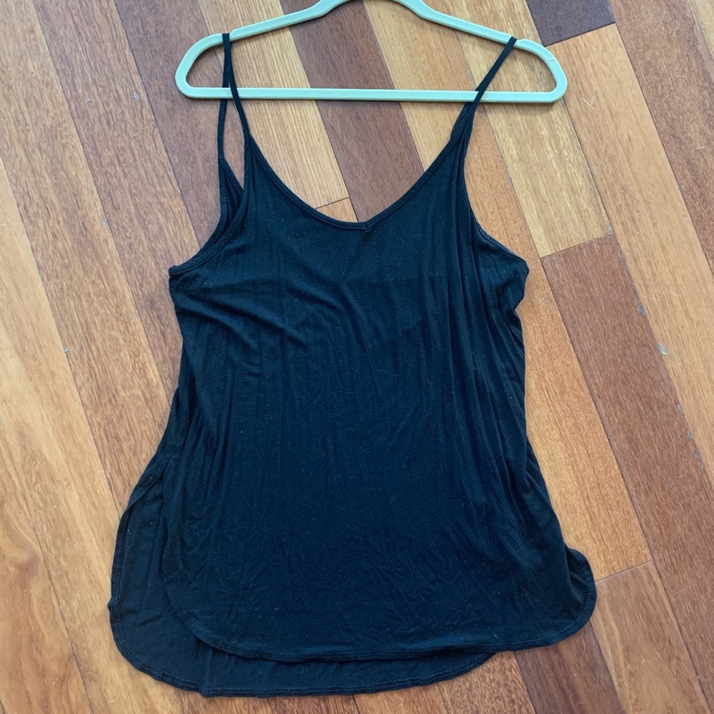 Loose and drapey black tanktop